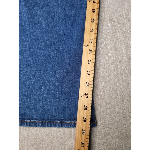 Levis Perfectly Slimming 512 Jeans Women 10M Blue Bootcut Stretch Mid Rise Denim - Picture 9 of 12